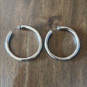 Chunky Silver Hoops 925SS